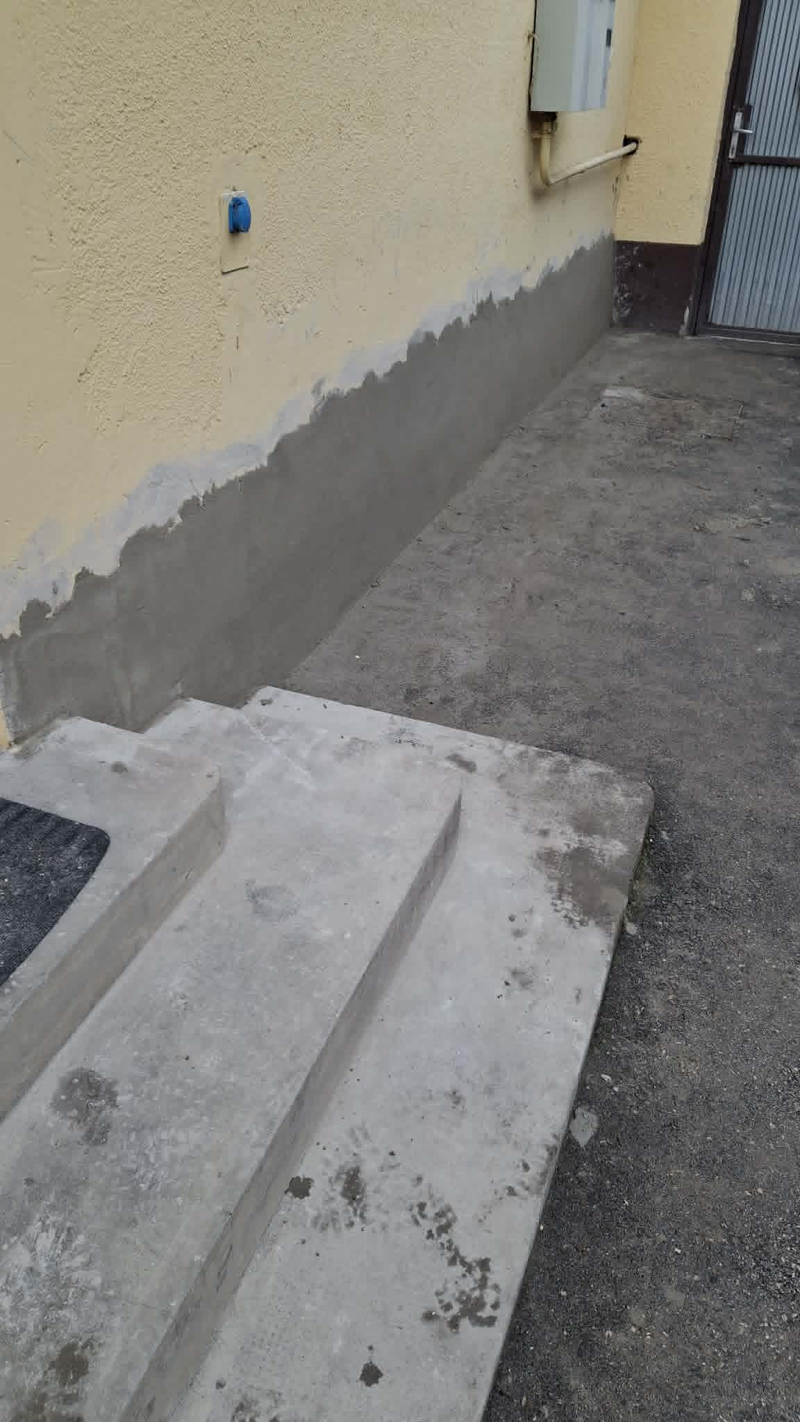 Falszigetelés injektálással és szárító vakolat — Cegléd (referencia 6)